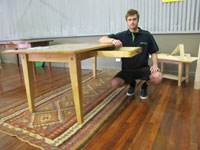 Frank Lloyd Wright inspired table